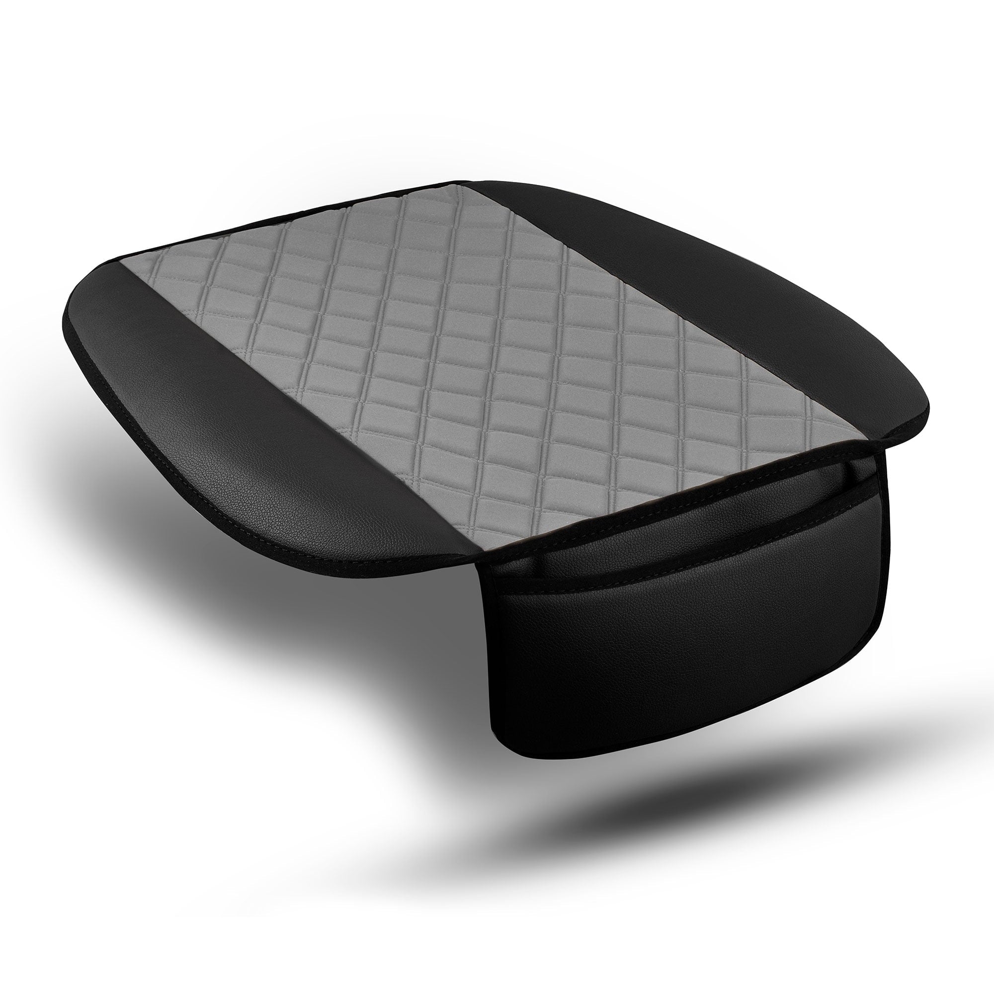 FH Group Faux Leather and Neosupreme Front Set Gray Seat Cushions with Air Freshener (AFFB210102GRAY-BT)