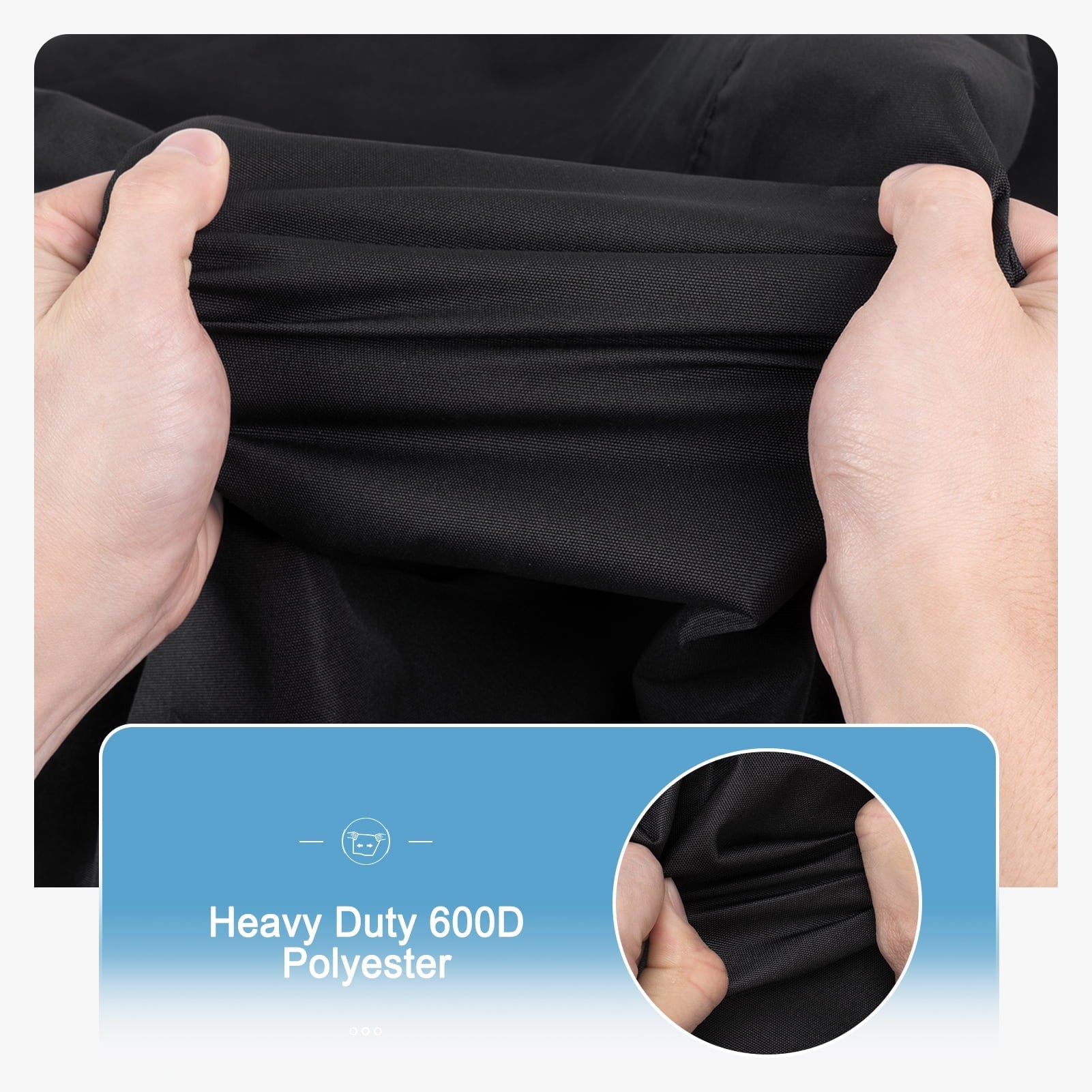 GASPRO Waterproof Grill Cover for Blackstone 17 inch & 22 inch Griddle, Fits for Royal Gourmet PD1301S, Heavy Duty 600D Fabric with PVC Coating, Durable & Windproof