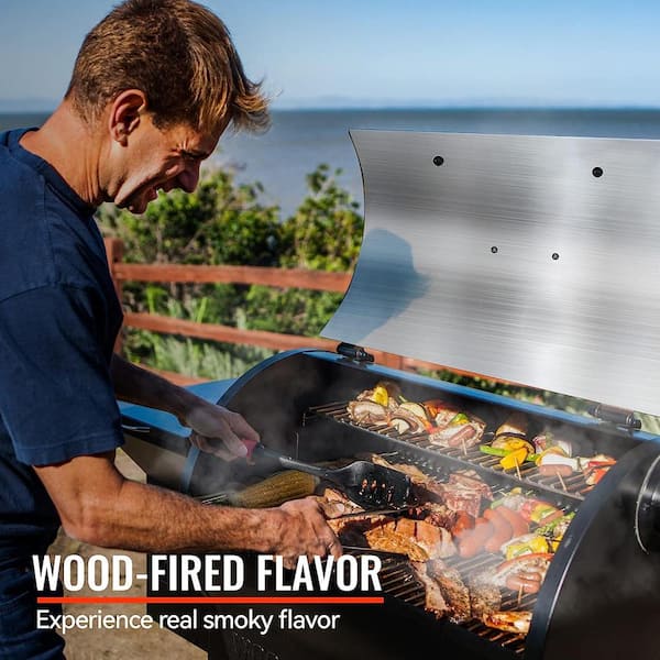 590 sq. in. Pellet Grill and Smoker, Stainless Steel