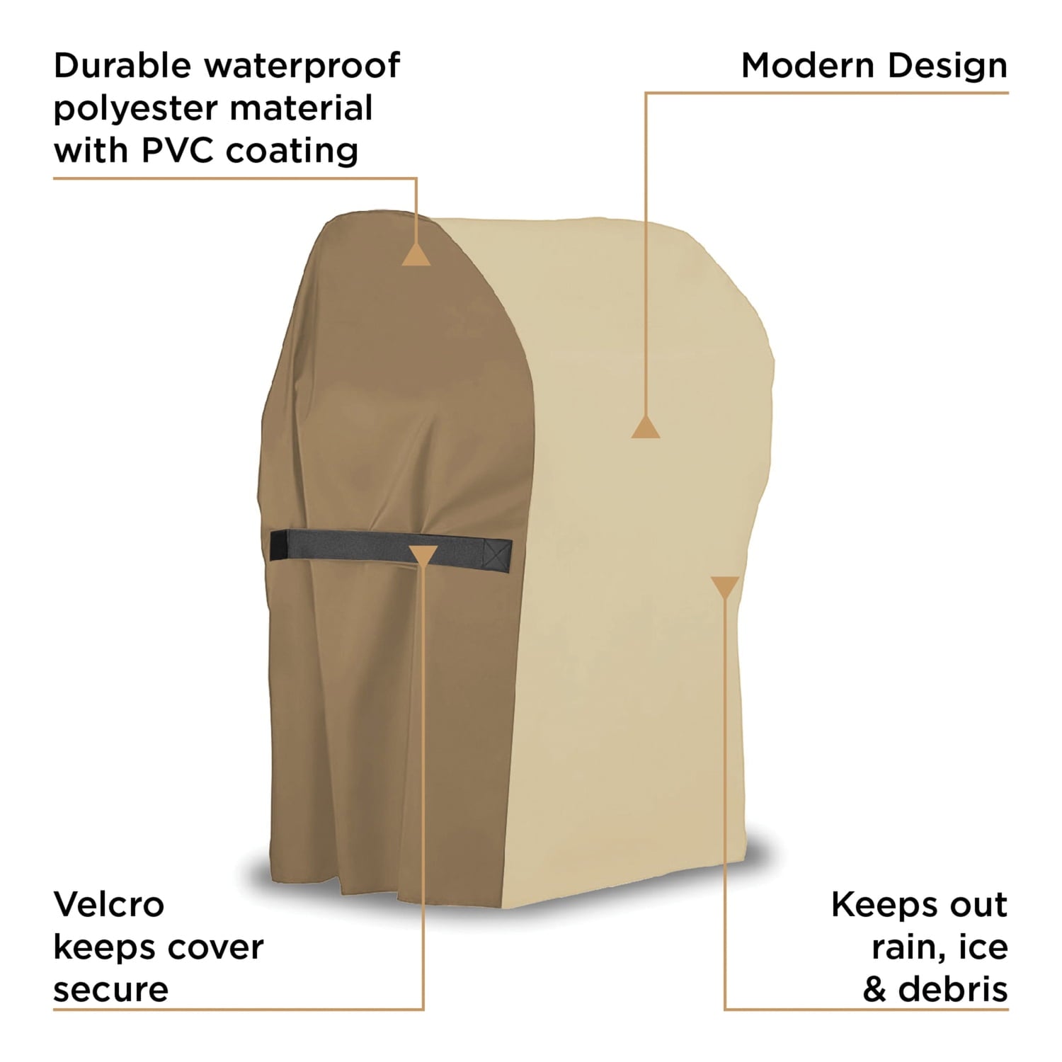 AnyWeather AWPC10 Grill Outdoor Cover, Beige