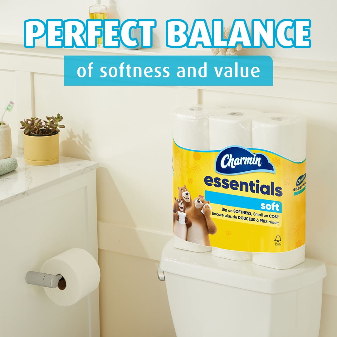 Charmin Essentials Soft Toilet Paper, 12 Mega Roll