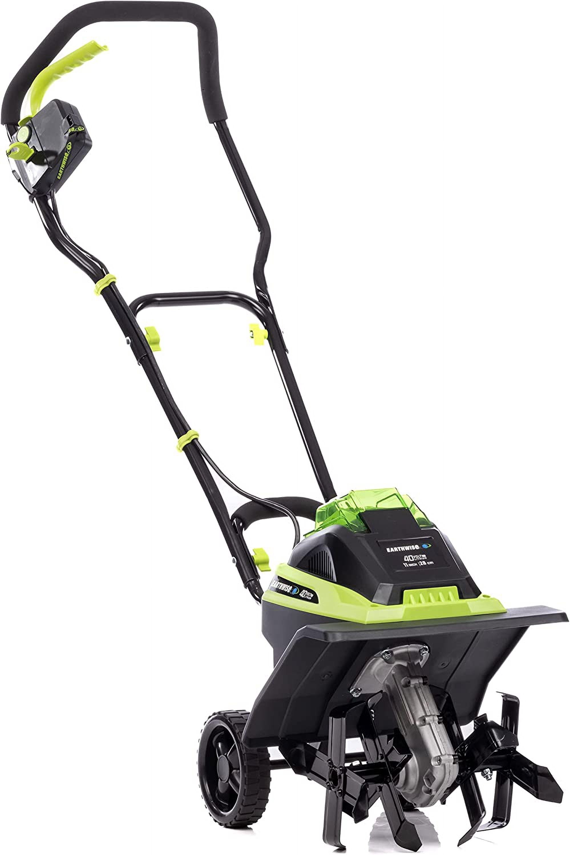 Earthwise 11-Inch 40-Volt Lithium-Ion Cordless Electric Tiller/Cultivator