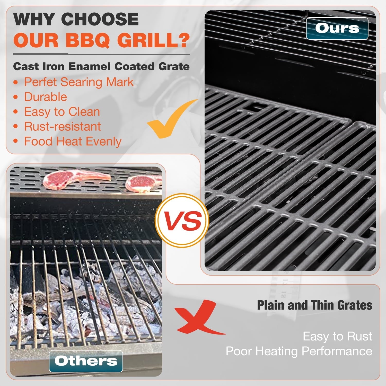 Summit Living 4 Burner Propane Gas Grill with Side Burner Stainless Steel