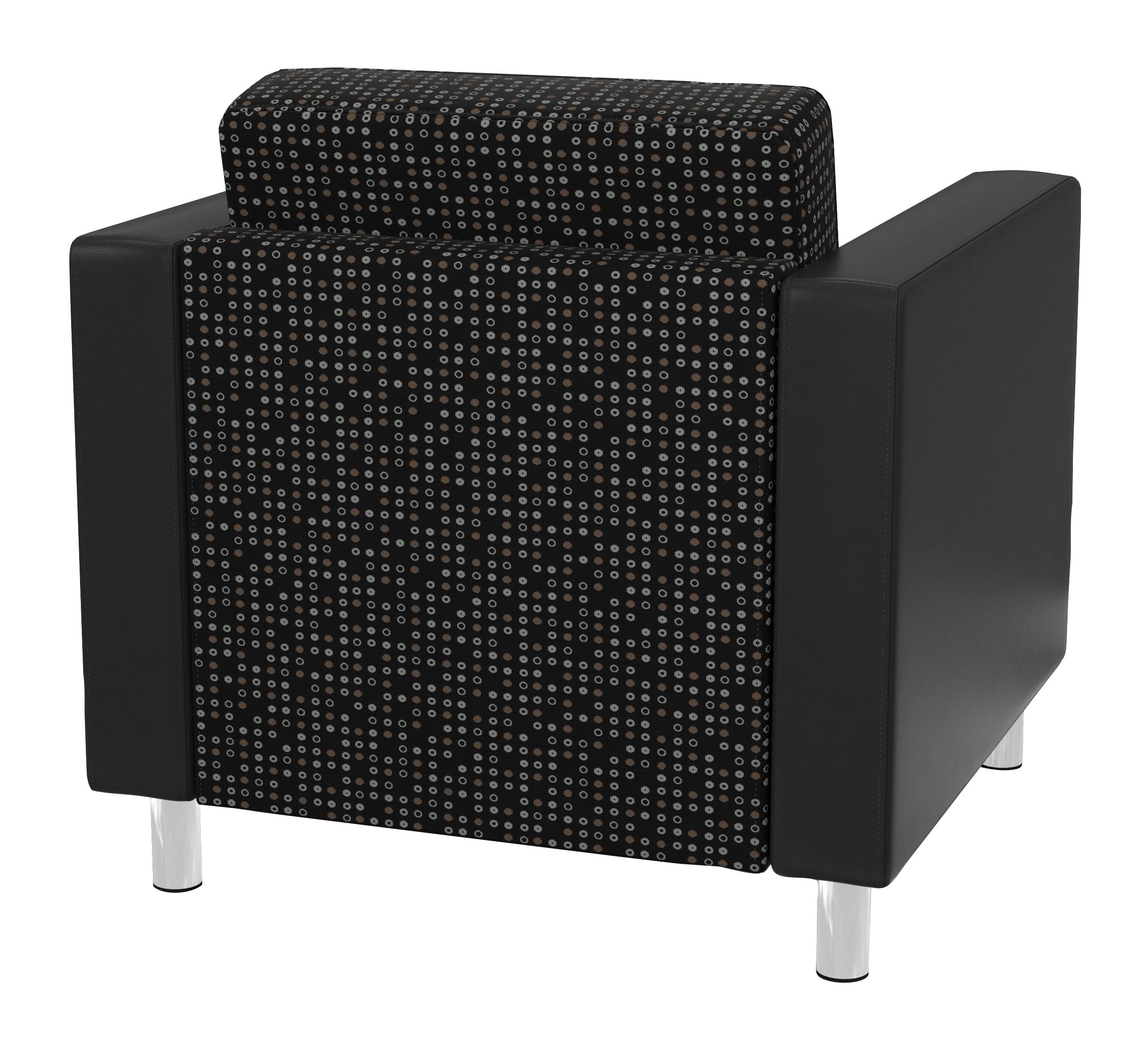 Office Star Products Pacific Armchair In Dillon Black Fabric