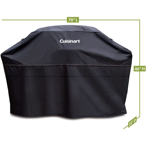 Cuisinart 70-In. Heavy-Duty Rectangular Grill Cover in Black