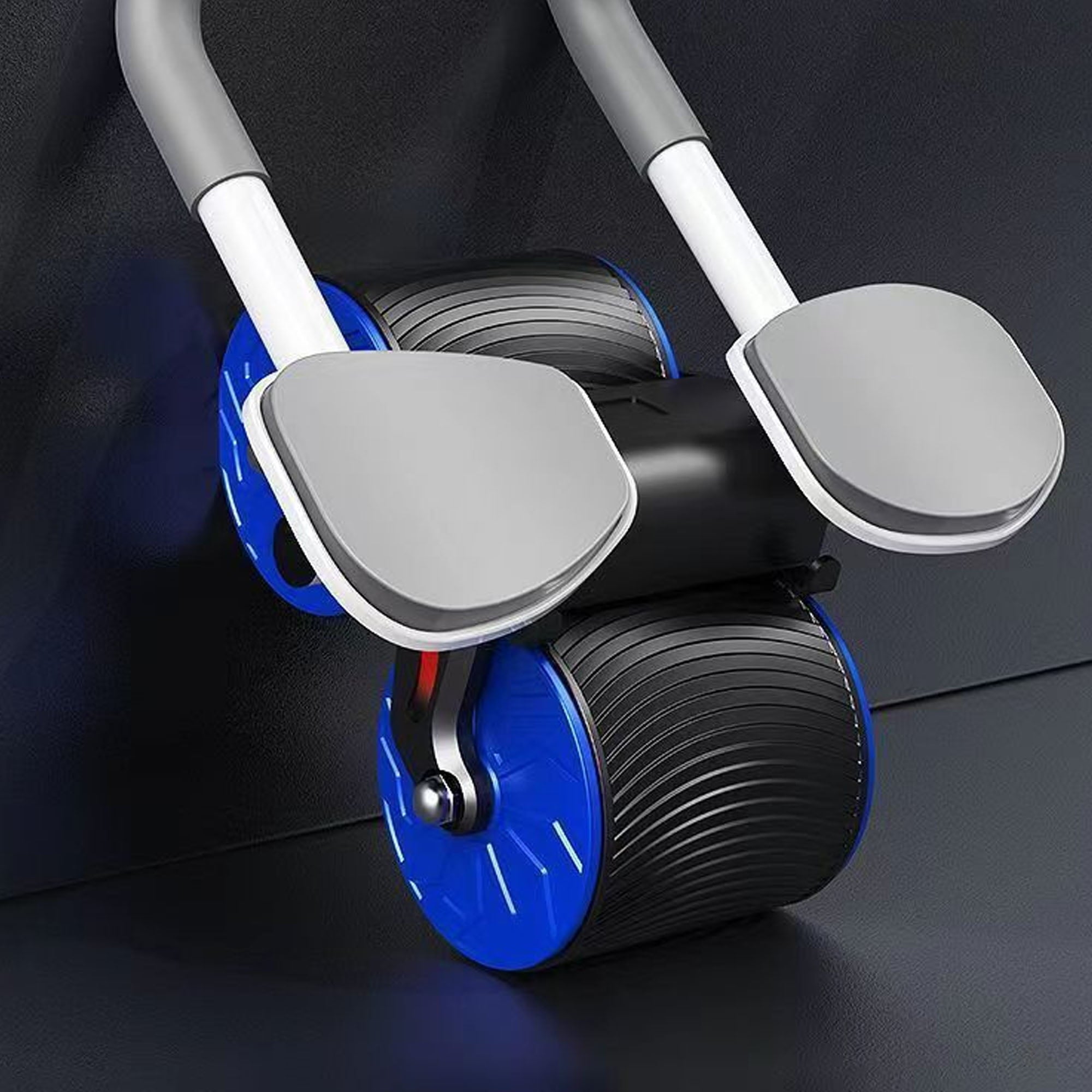2023 Ab Roller New with timer Automatic Springback Belly In Experienced Abdominal Muscle Fitness Equipment Abdominal Artifact Male Abs Wheel 1Pcs（Blue)