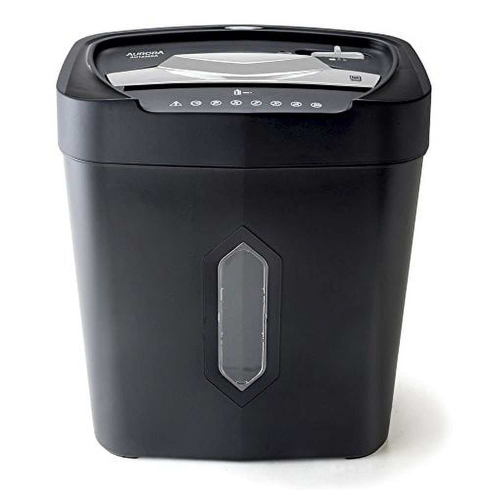 Aurora GB AU1230XA 12-Sheet Anti-Jam Crosscut Paper and Credit Card Shredder with 5.2-gallon Wastebasket