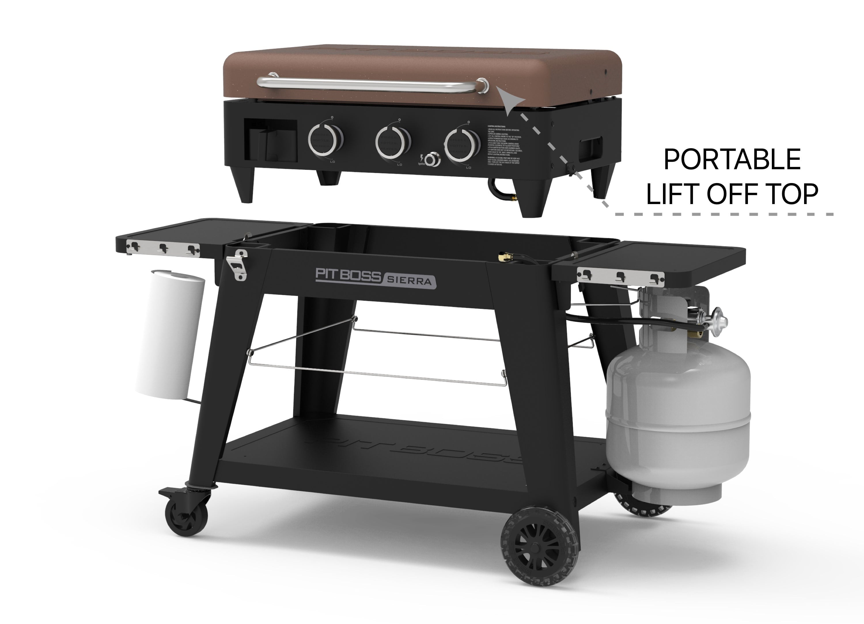 Sierra 3 Burner Non-Stick Griddle