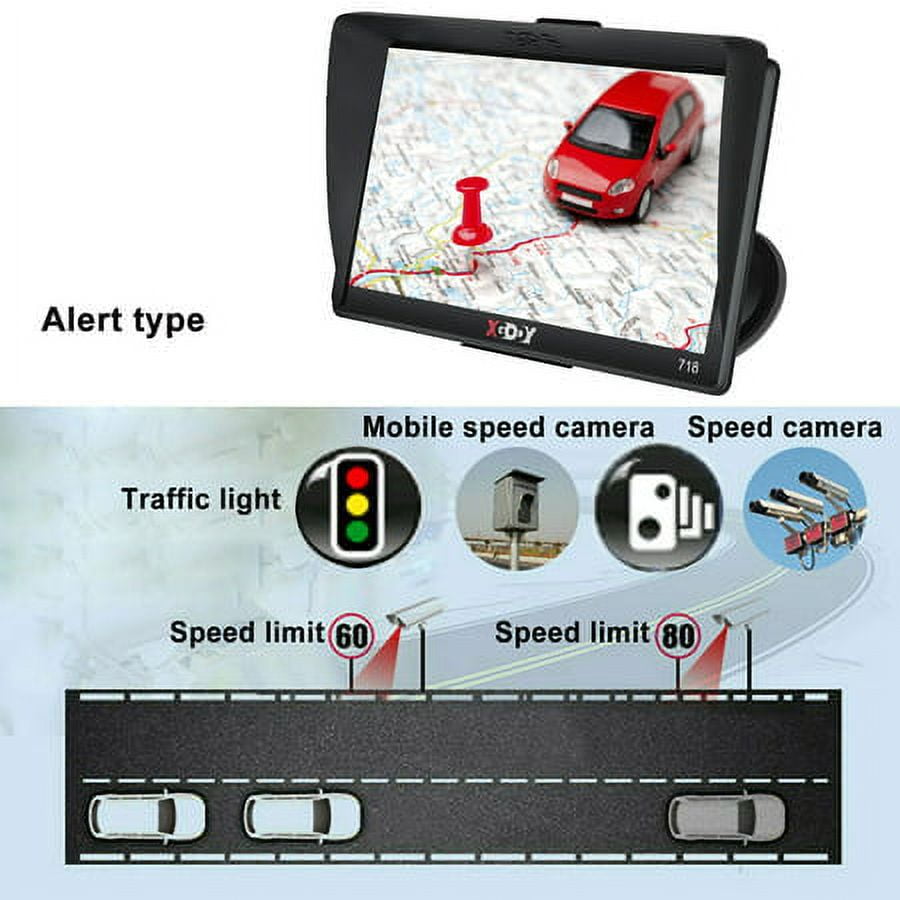 XGODY GPS Navigation Backup Camera 7