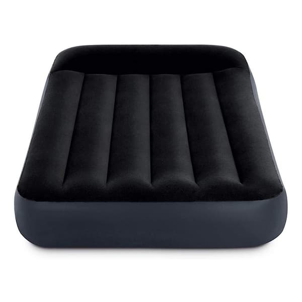 Twin Dura Pillow Rest Classic Blow Up Mattress Air Bed with Built In Pump