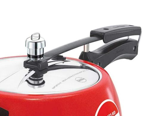 Hawkins Contura Pressure Cooker Aluminium 5 Litres Apple Red Color Best Gift