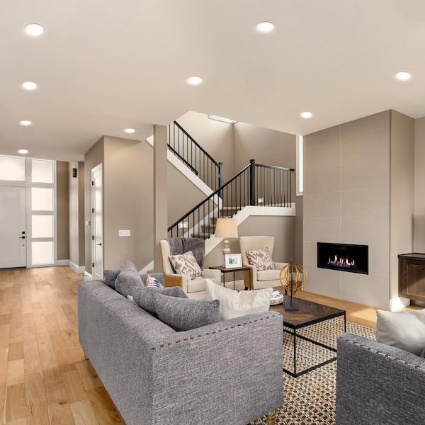 6 in. LED Slim 3 CCT Canless - White - (12-Pack)