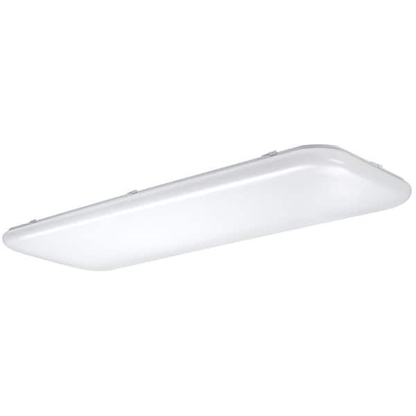 49 in. x 18 in. Kitchen Lighting LED Flush Mount Rectangular Ceiling Light Fixture 5500 Lumens 4000K (8-Pack)