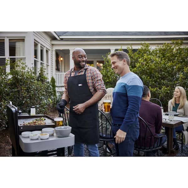 4 Burner Propane Gas Grill 36 in. Flat Top Griddle in Black