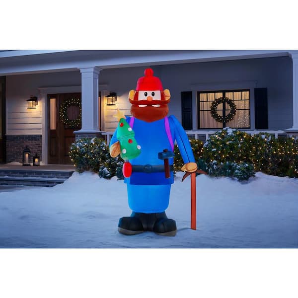 6 ft. H x 2 ft. W x 3 ft. 45 in. L LED Lighted Yukon Cornelius W Christmas Tree and Axe Holiday Inflatable