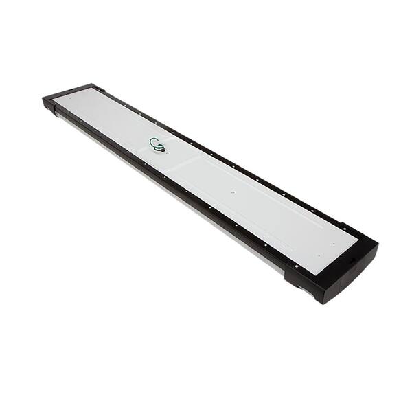 4 ft. Matte Black Big X End Caps 5250 Lumens Integrated LED Wraparound Light Adjustable CCT (8-Pack)