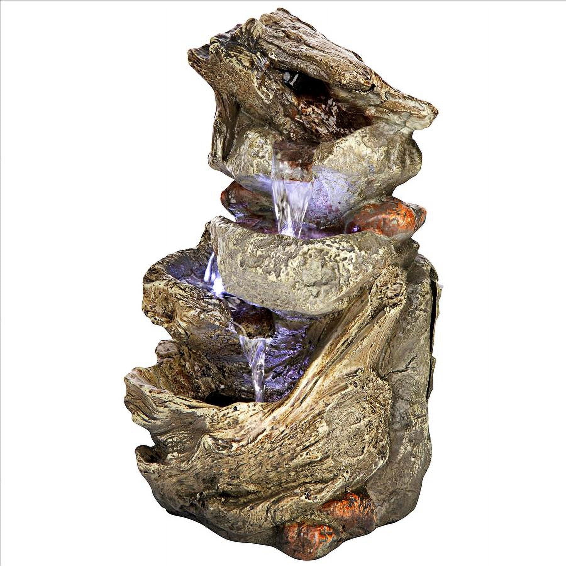 Design Toscano Glacier Peak Cascading Garden Fountain