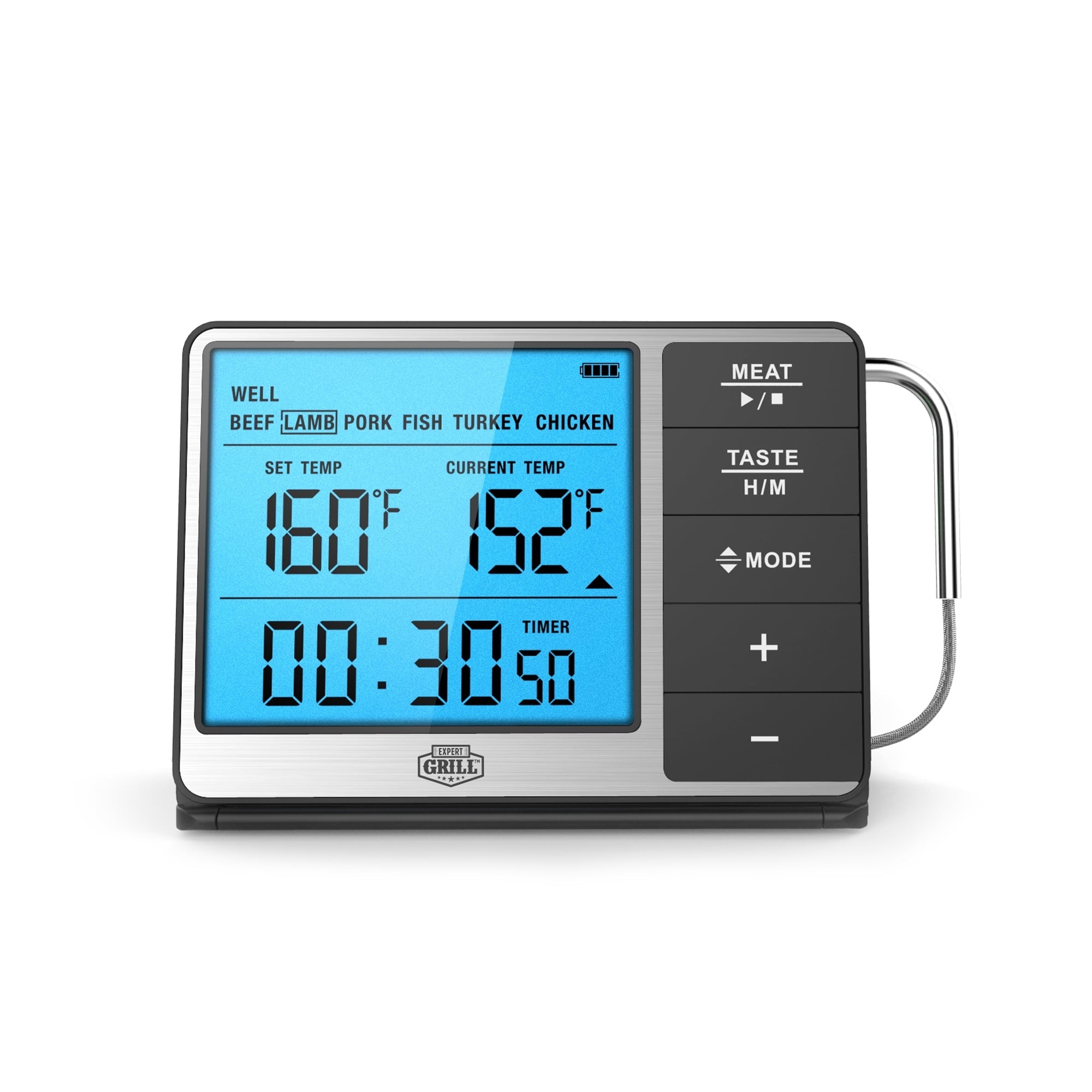 Expert Grill ABS Deluxe Digital BBQ Grilling Meat Thermometer