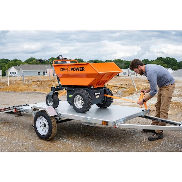 1450 lb. Capacity Single Axle Galvanized Folding Utility Trailer Kit