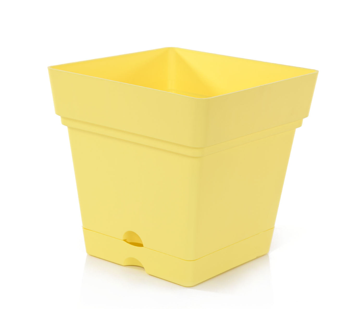 Mintra Home Garden Pots - Grey Square Pot - 6.5inW x 6.5inH