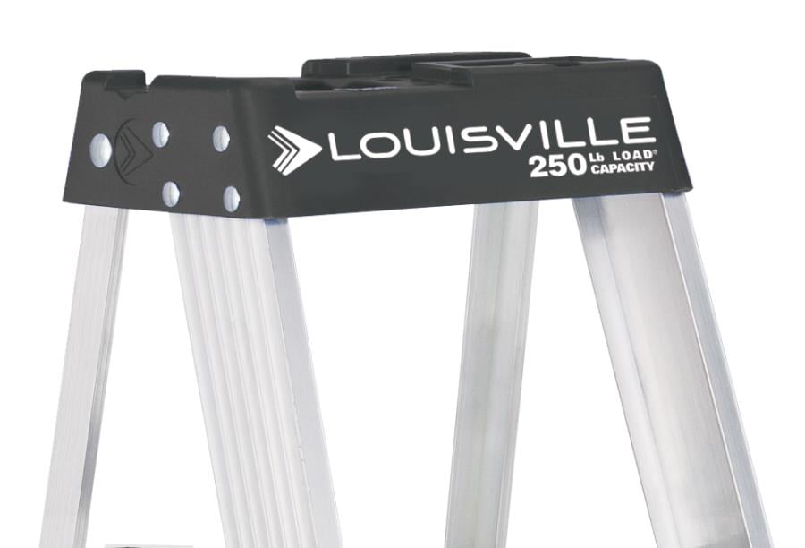 Louisville Ladder 4' Aluminum Step Ladder, 250-lb Capacity, W-2112-04S