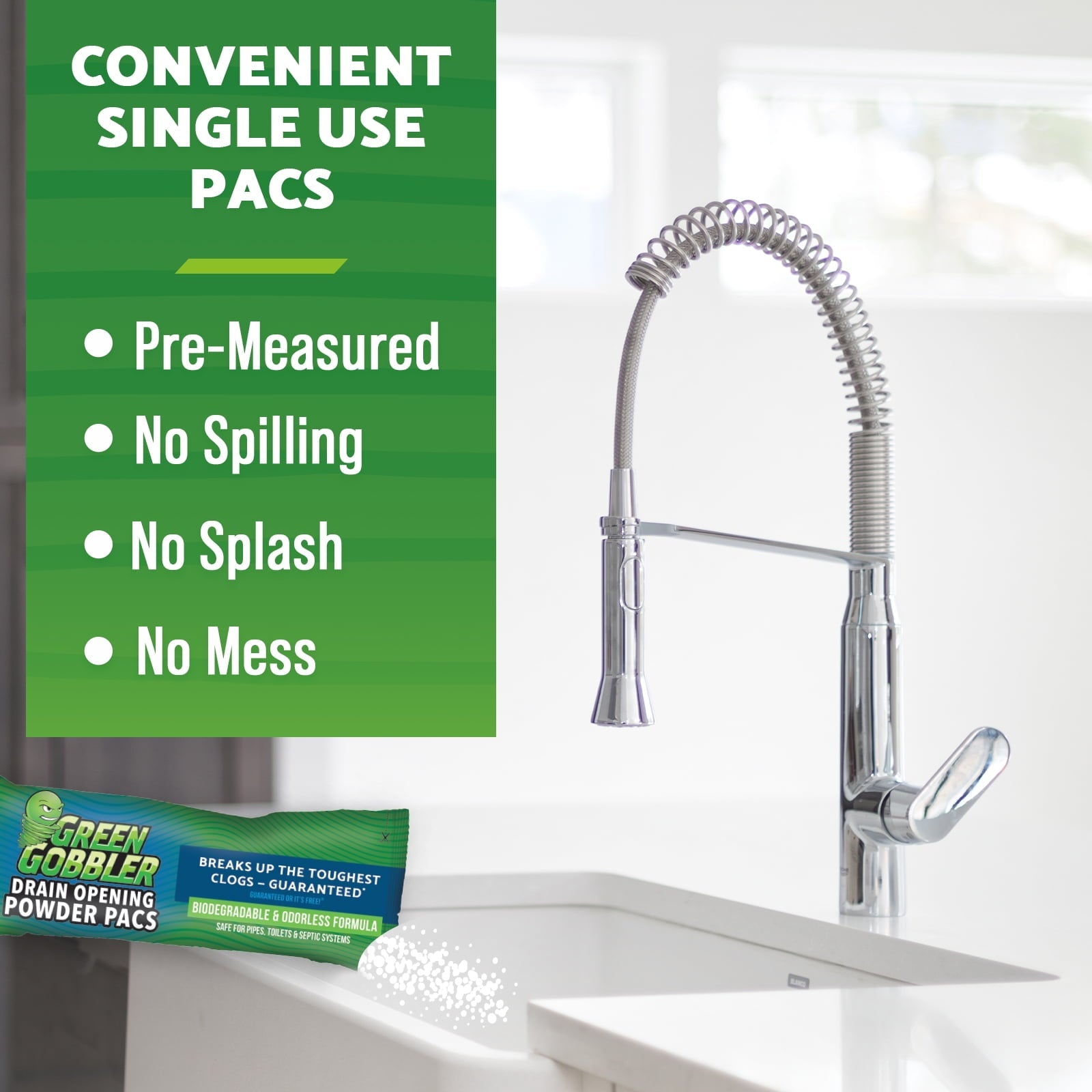 Green Gobbler 8.25 oz. Draining Opening Pacs (3 Count)