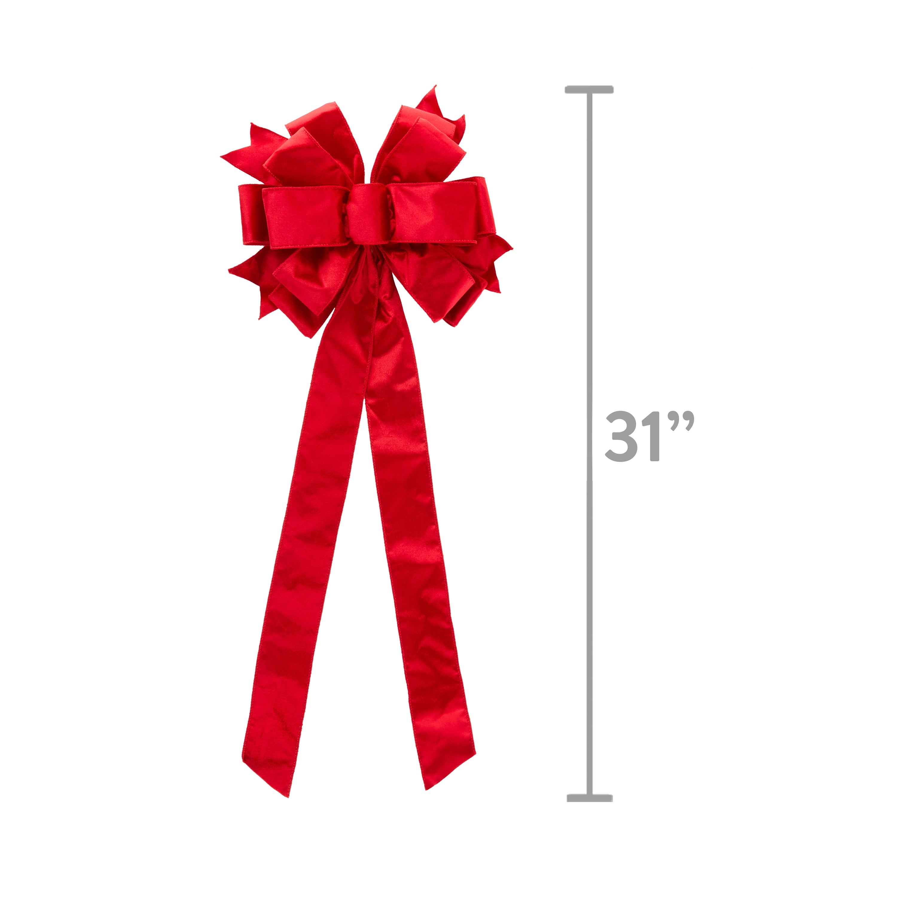 Solid Red Tree Bow, 14 in, by Holiday Time