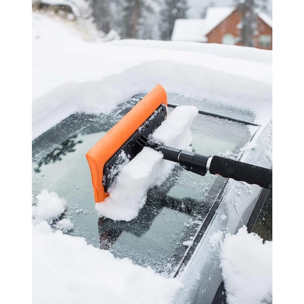 Snow Moover 55 in. Extendable Foam Car Snow Brush and Ice Scraper with Soft Grip