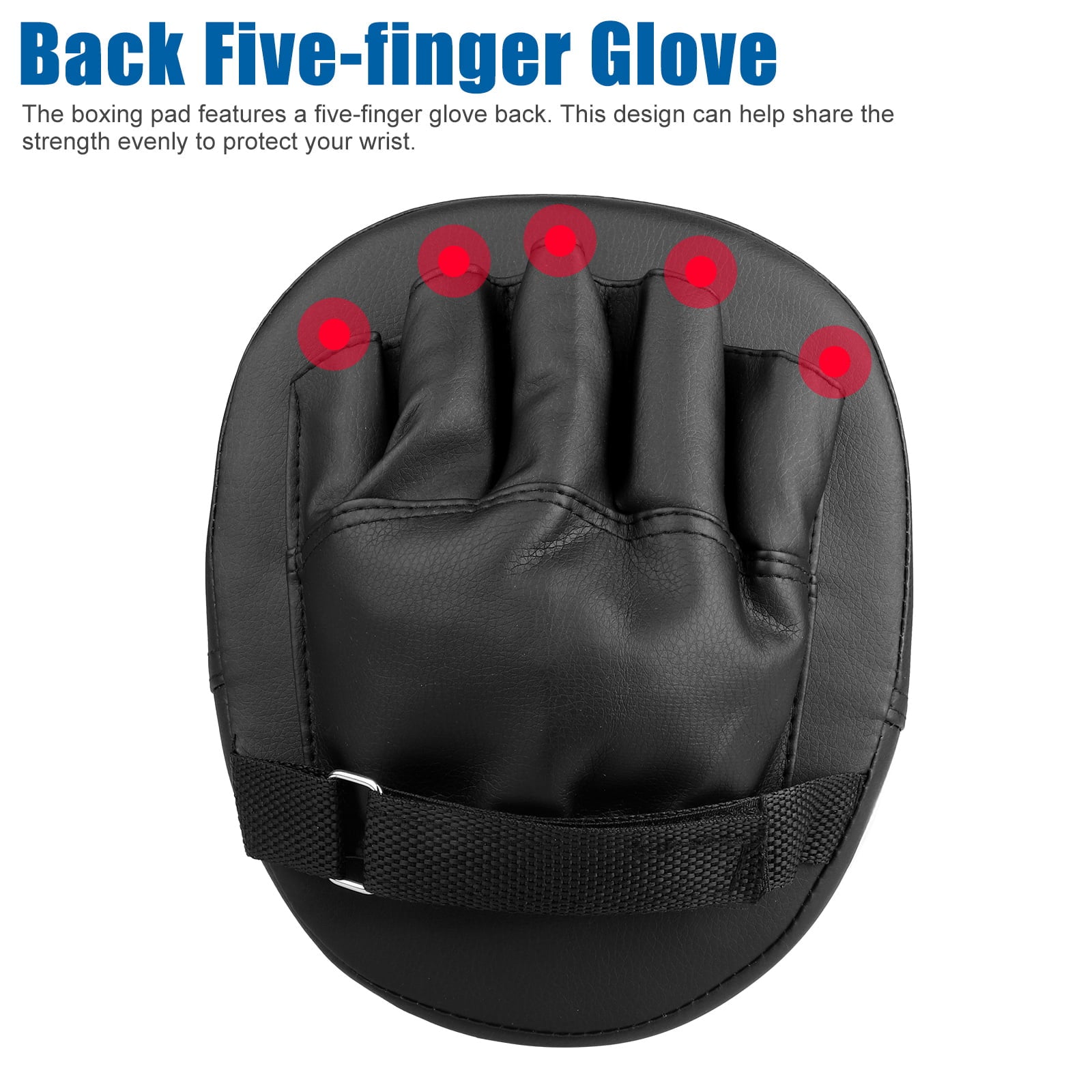2pcs Boxing Mitts, EEEkit MMA Punching Boxing Training Hand Pads PU Leather Punching Kicking Palm Pads Training Boxing Target Pad,  Ideal for Karate, Muay Thai Kick, Sparring