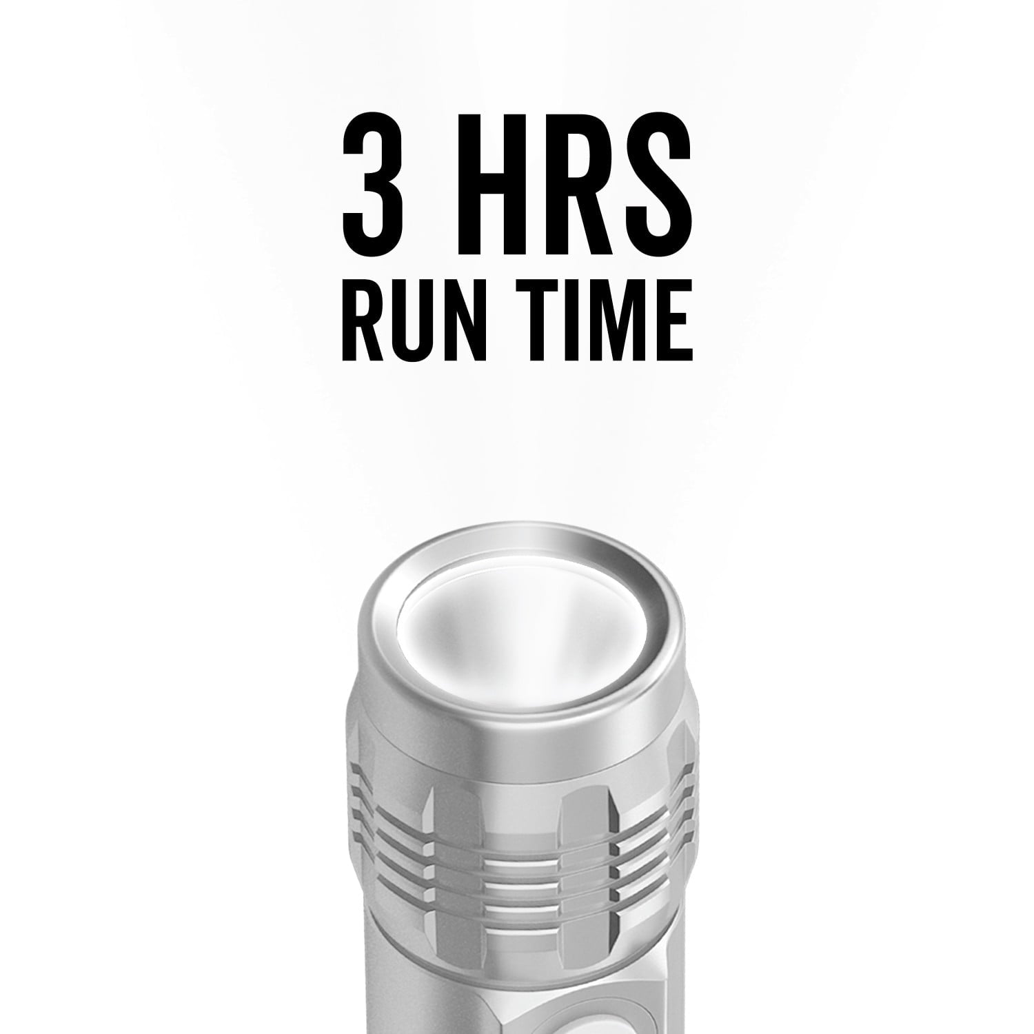 Rayovac Metal Rechargeable LED Flashlight with USB Charging Cable, 300 Lumens, 18650 Battery