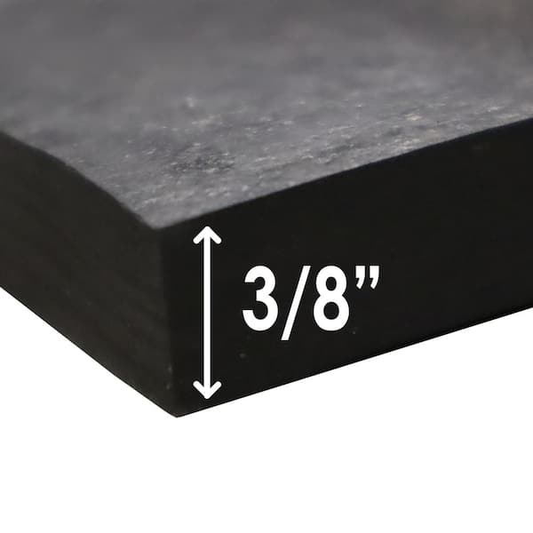 EPDM Rubber Sheet Black 60A 0.375 in. x 36 in. x 36 in.