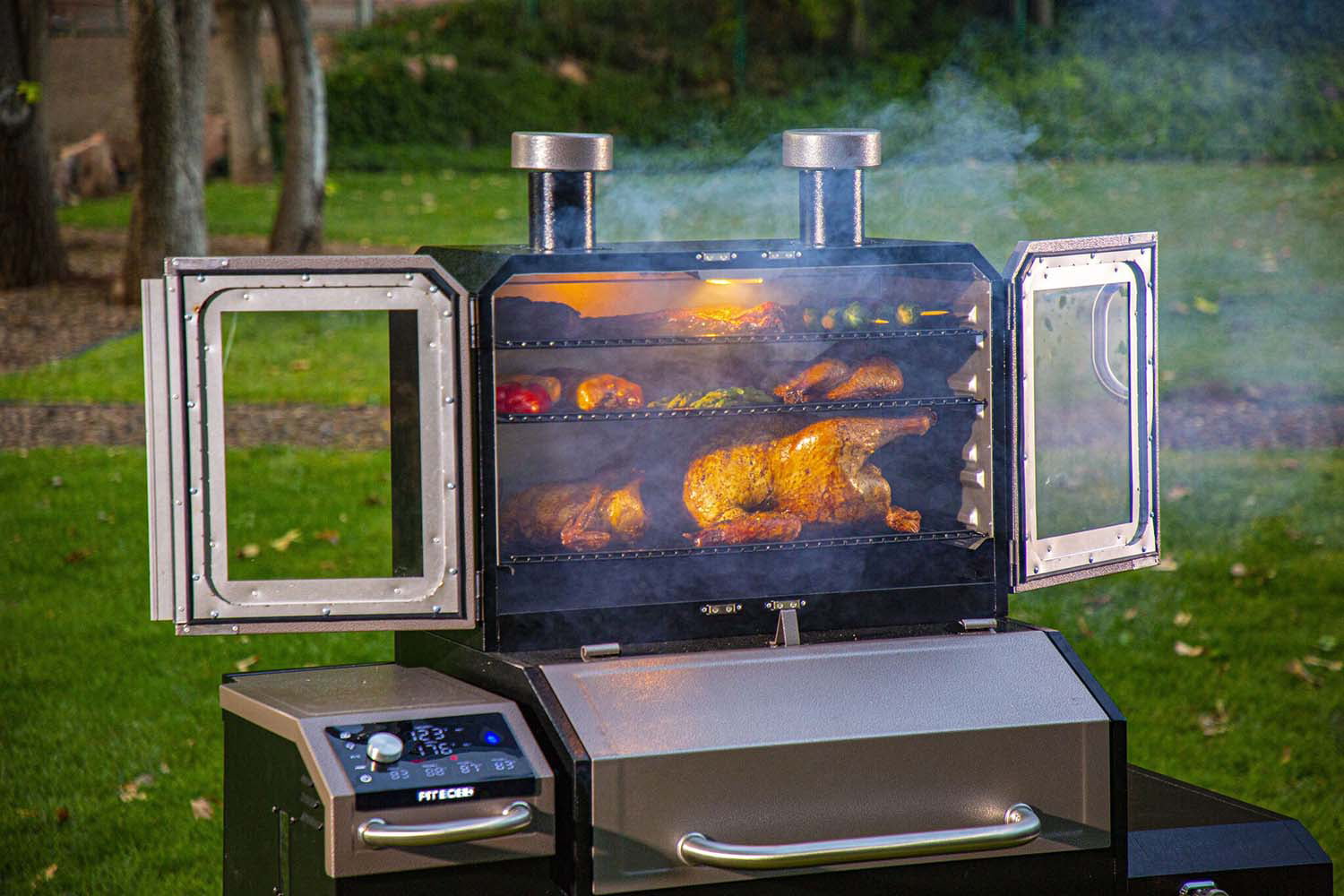 Pit Boss Platinum Lockhart Wi-Fi® and Bluetooth® Wood Pellet Grill and Smoker