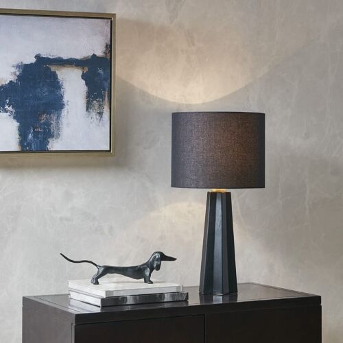 Martha Stewart Modern Athena Table Lamp With Black Finish Mt153-0049