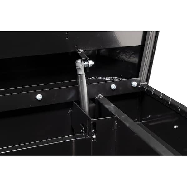 62.5 in. Gloss Black Aluminum Compact Truck Tool Box