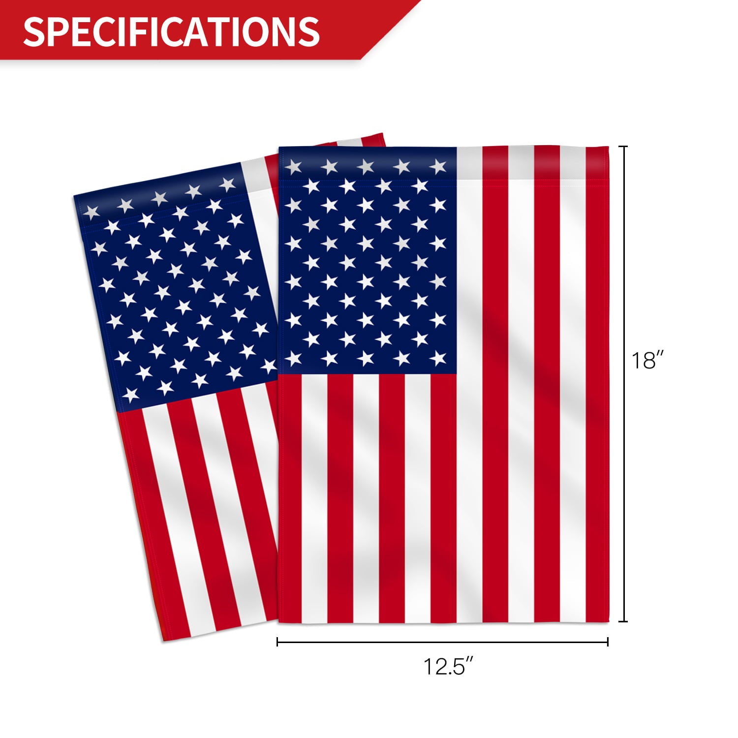 Anley US Garden Flag - USA American Patriotic Yard Flags 18x12.5 inches