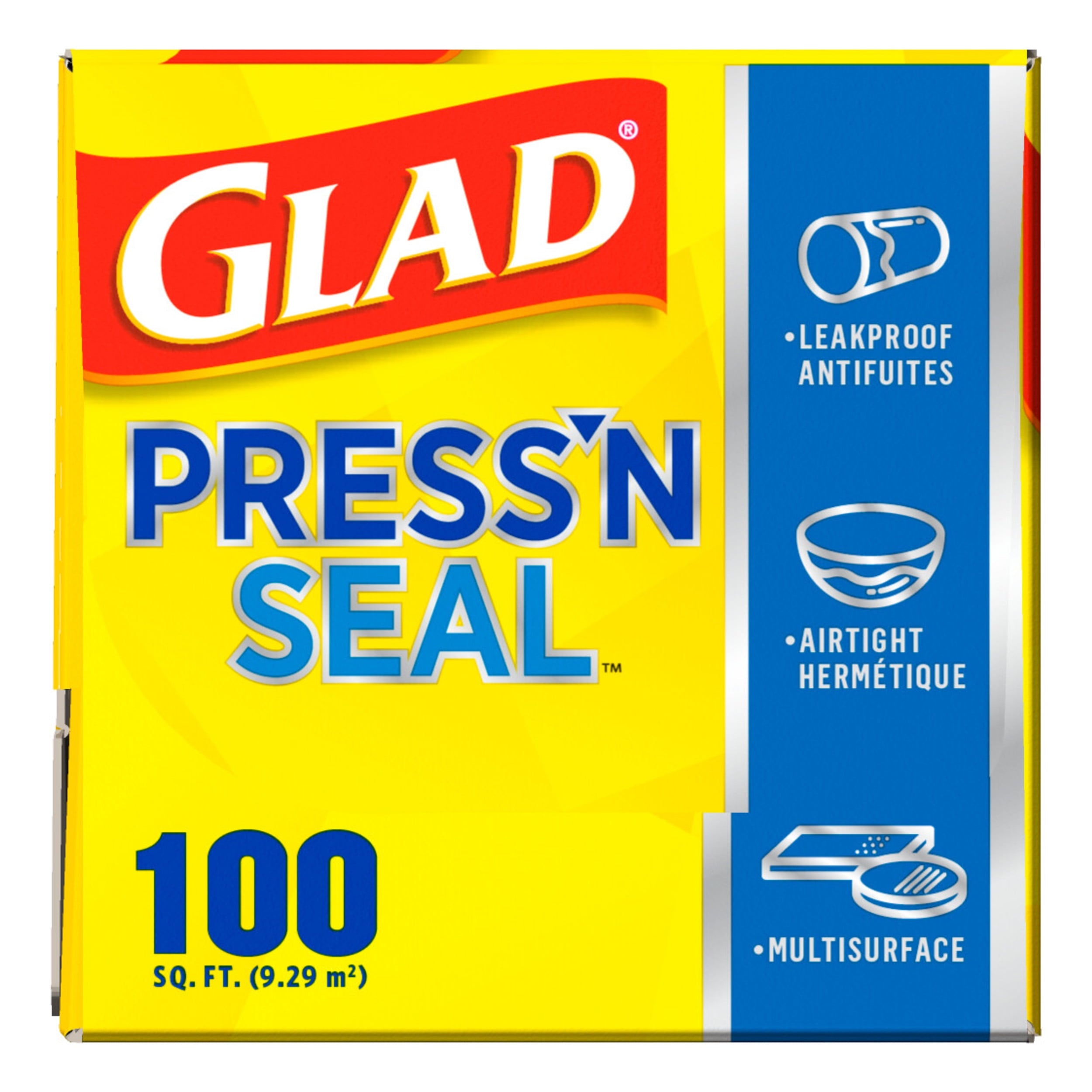 Glad Press'n Seal Plastic Food Wrap - 100 Square Foot Roll