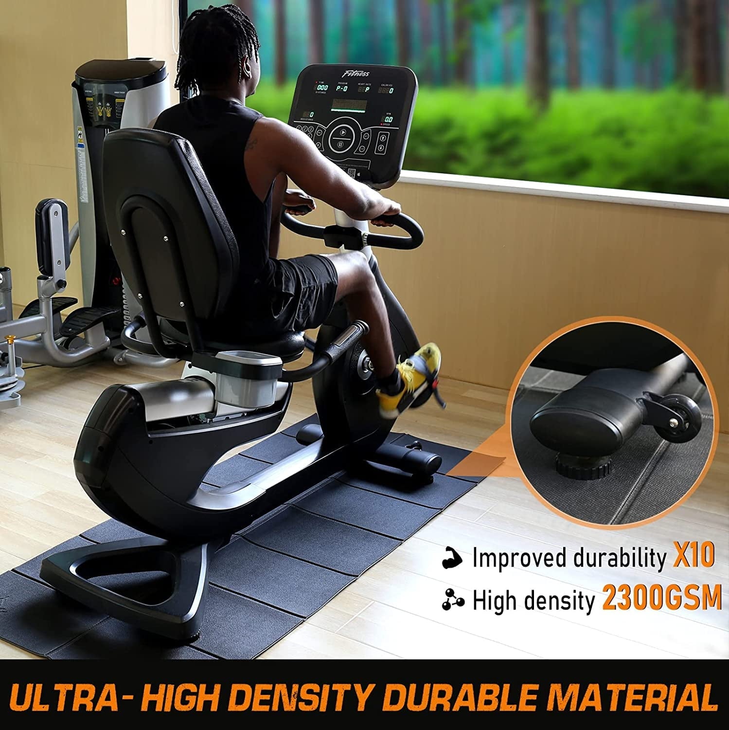 Rywell Foldable Treadmill Mat, 68