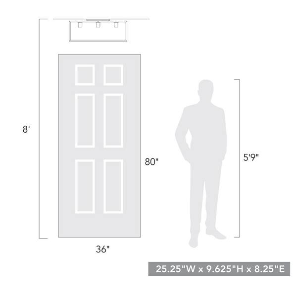 26 in. Wesson Flush Mount
