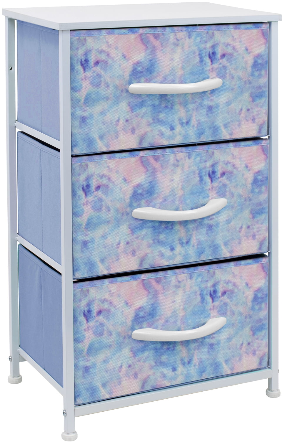 3 Drawer Nightstand Chest End-Table Dresser - Aqua