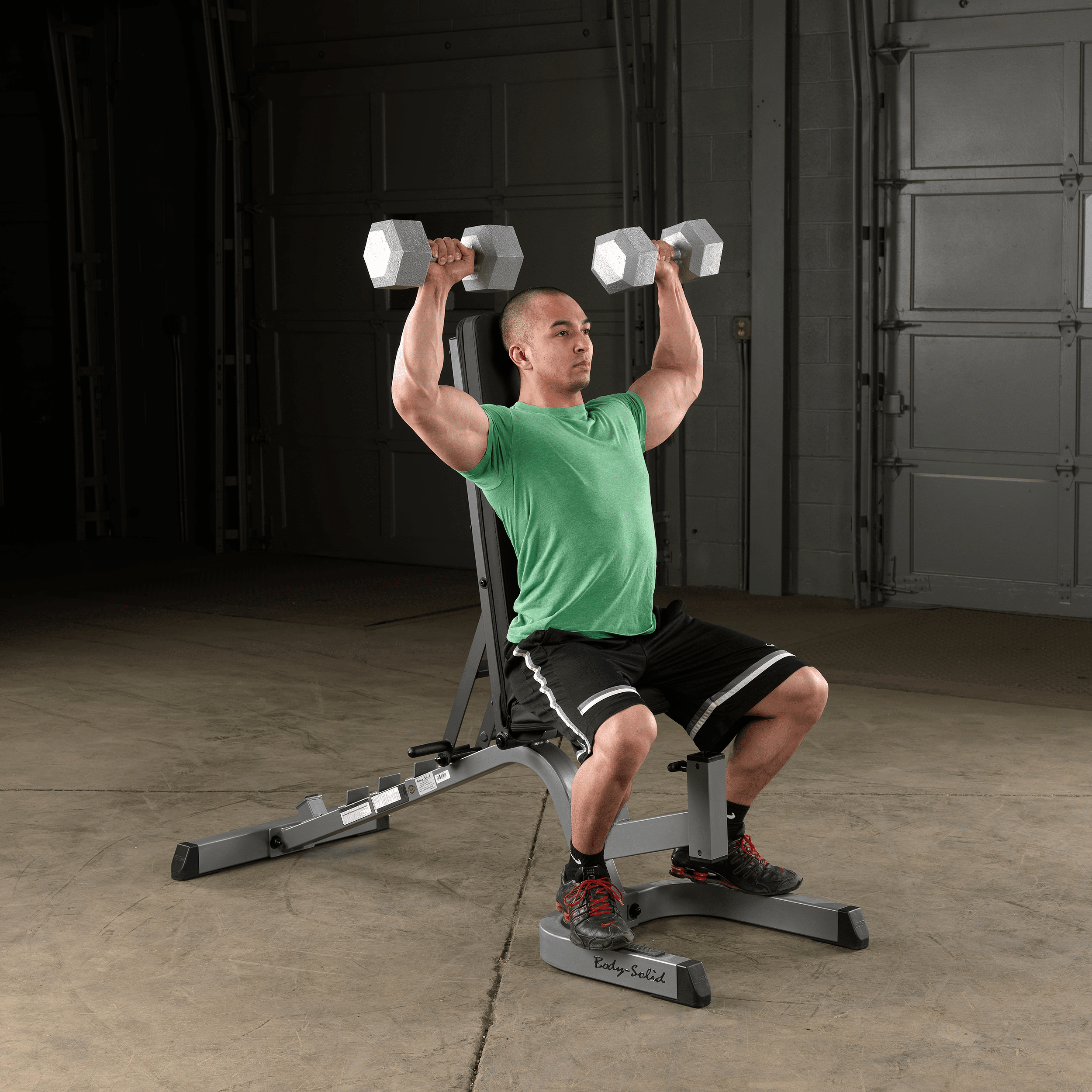 Body Solid - GFID71 Heavy Duty Adjustable Bench with Leg Hold Down Included