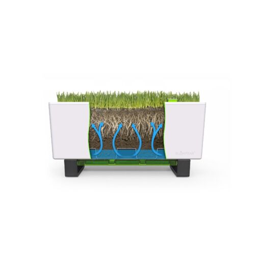 Glowpear Self-Watering Mini Bench Planter - 23.6" in Pot, UV Stable, Scalable...