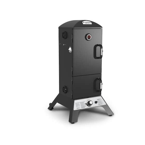 Smoke Vertical Propane Gas Smoker in Black