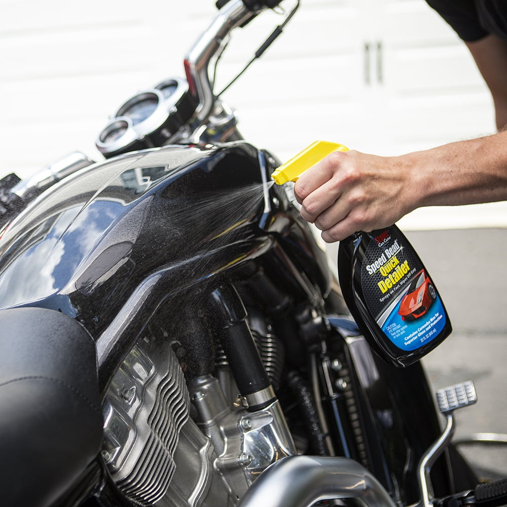 Stoner Car Care 99004 Car Show Touch-Up 6-Piece Kit for Automotive Detailing with Speed Bead Quick Detailer for Shine and Gloss, Grime Eraser, Invisible Glass Premium Glass Cleaner, Three Microfibers