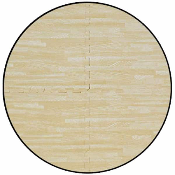 Ash 24 in. x 24 in. Interlocking Foam Anti Fatigue Tiles (16 sq. ft./case)