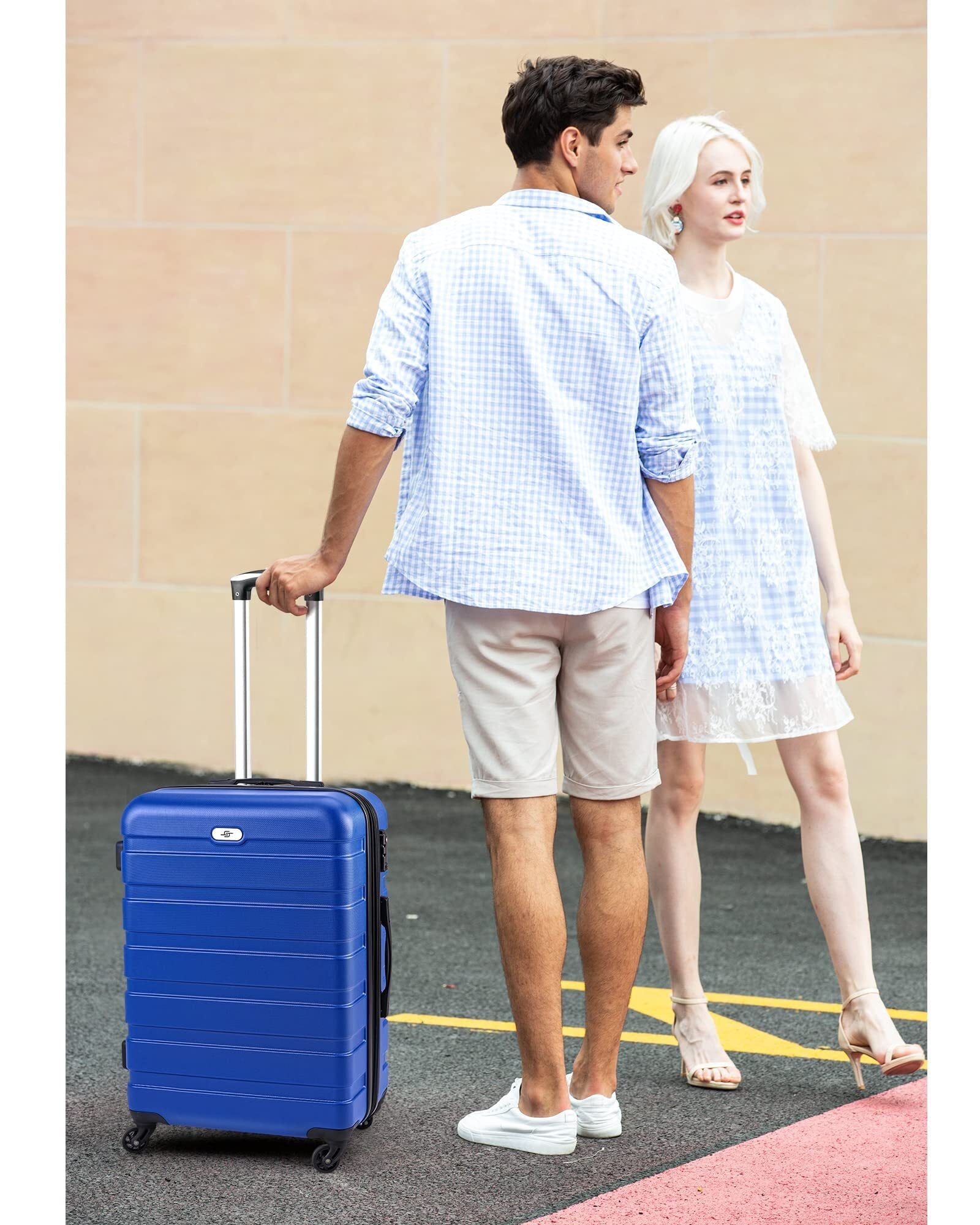 3 Piece Luggage Sets Hard Shell Suitcase Set with Spinner Wheels for Travel Trips Business 20