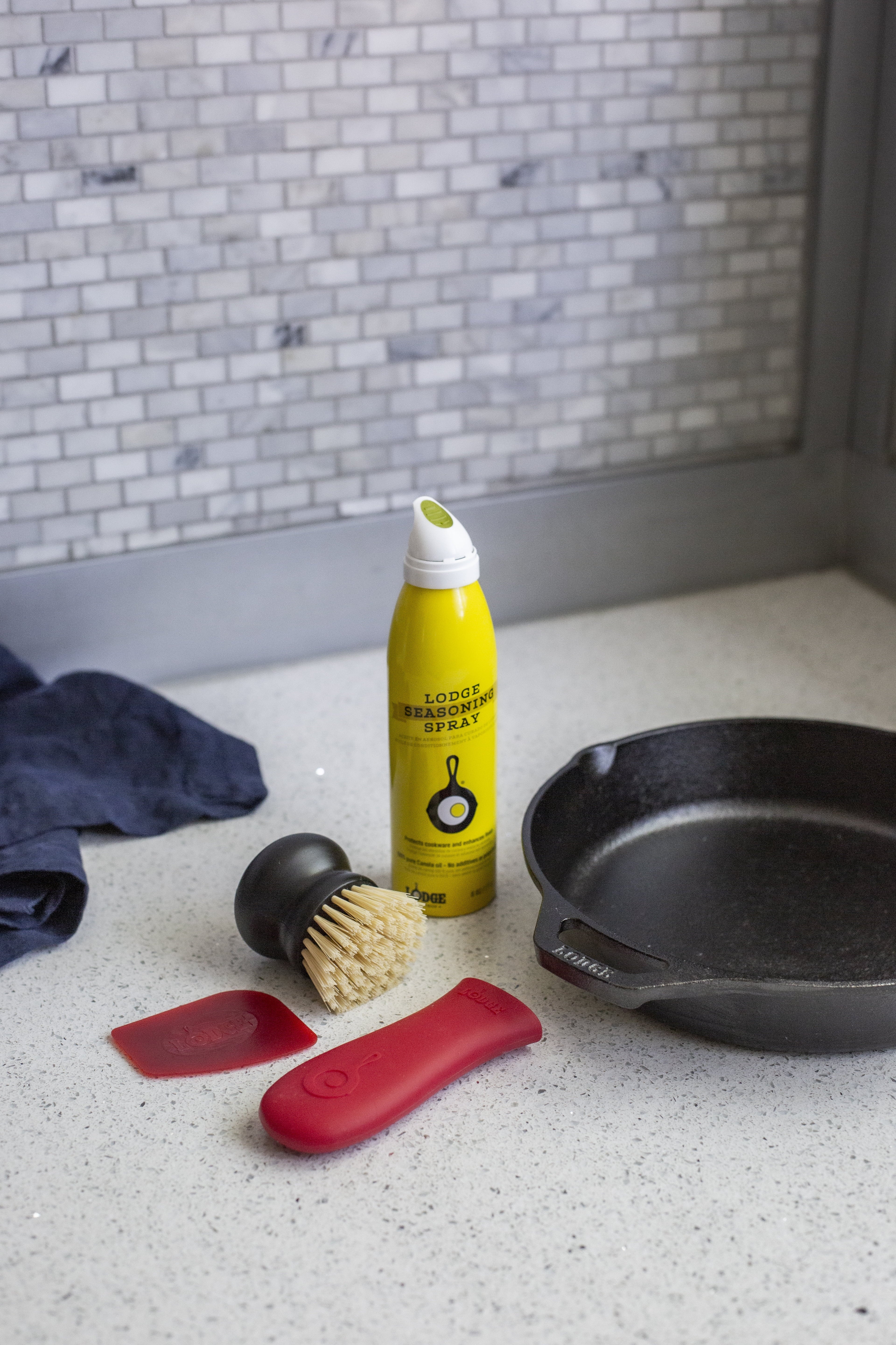 Lodge Cast Iron Seasoned Cast Iron Care Kit