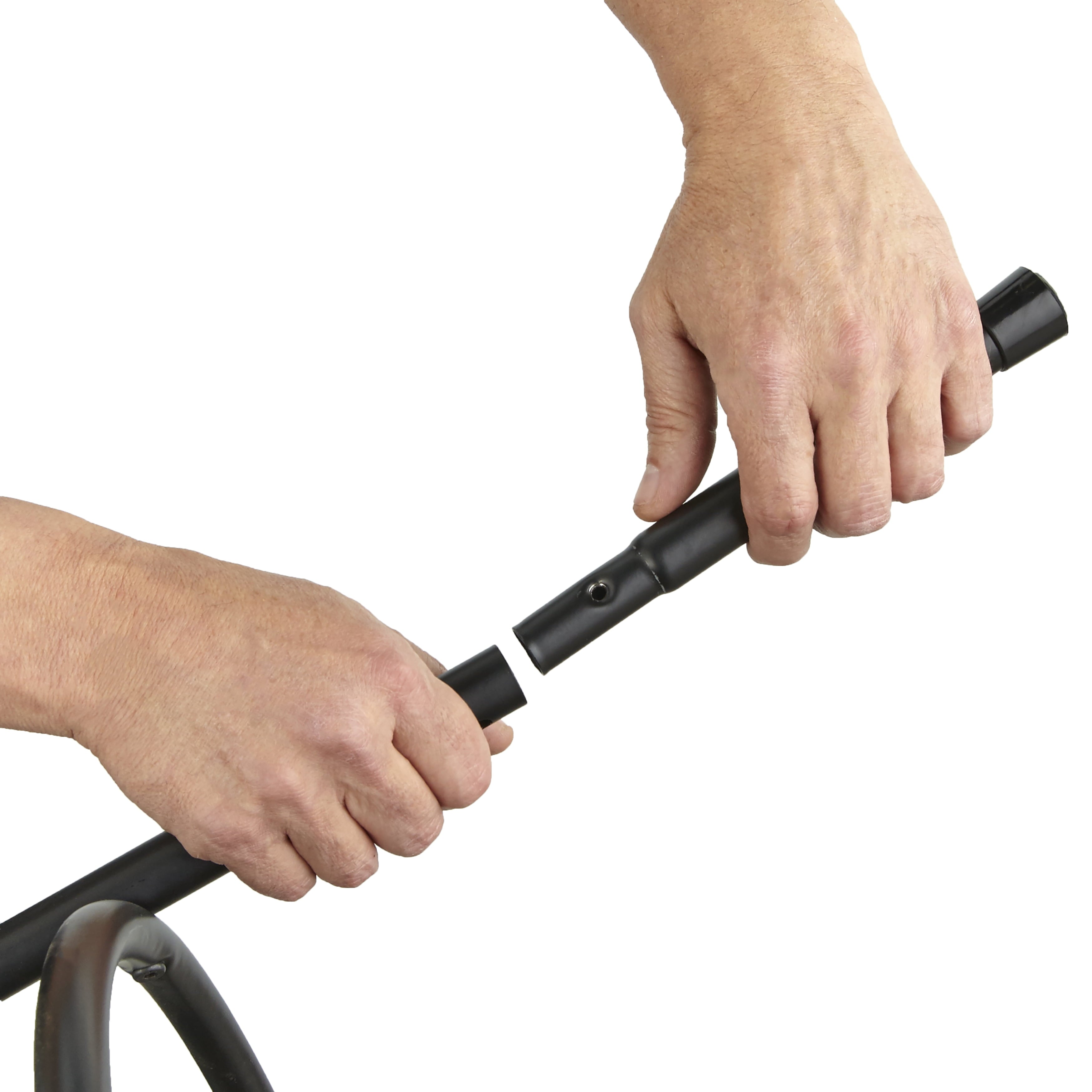 Mainstays Gillian Adjustable Height Swivel Barstool, Black/Tan, Set of 3