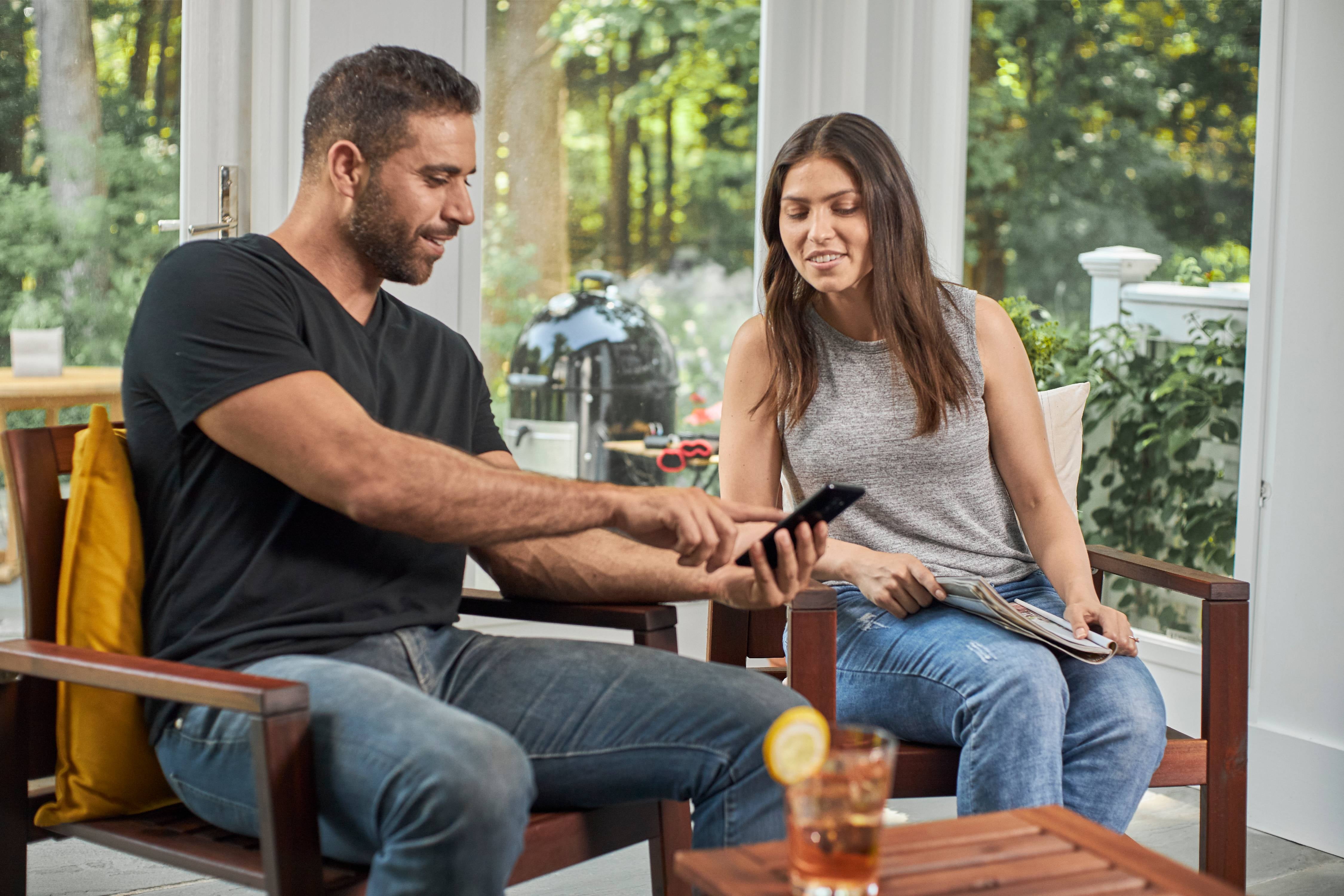 Weber Connect Smart Grilling Hub, WiFi and Bluetooth Enabled Thermometer, LCD Display