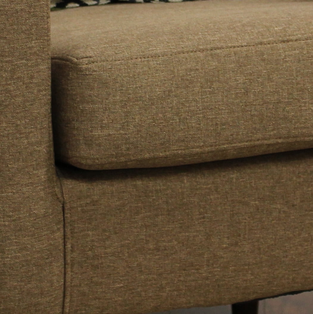 Emma Arm Chair - Leatherette Walnut