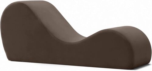 Avana Sleek Chaise Lounge for Yoga, Stretching, and Relaxation - Espresso